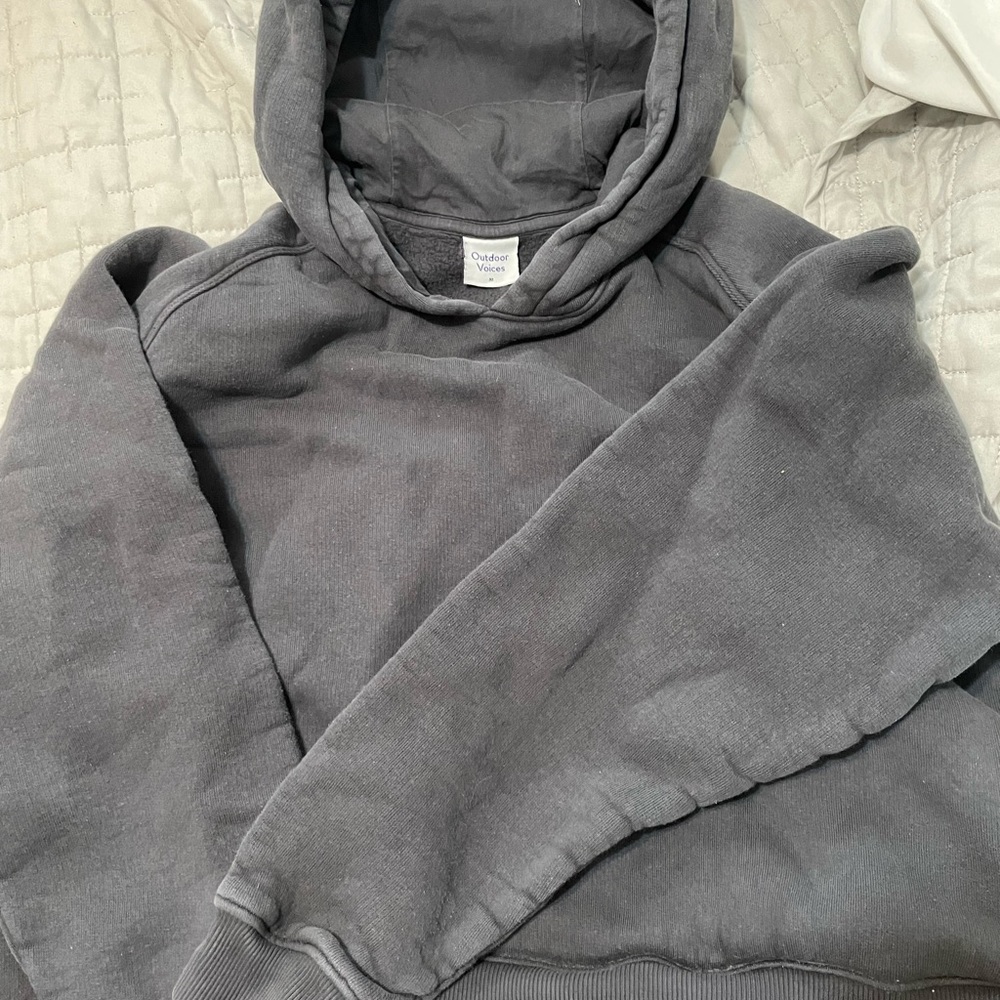 outdoor voices cropped hoodie